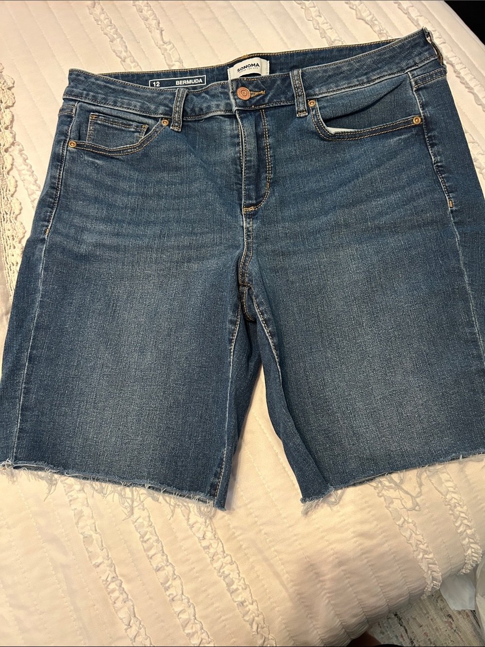 Sonoma Denim Bermuda Shorts in Blue Wash